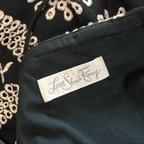 LOVESHACKFANCY Floral Embroidered Sleeveless V-Neck Fit & Flare Midi Dress S - Picture 6 of 8